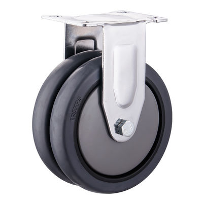 عجلات TPR 75mm 100mm 125mm PU عجلات عجلات مزدوجة صناعية