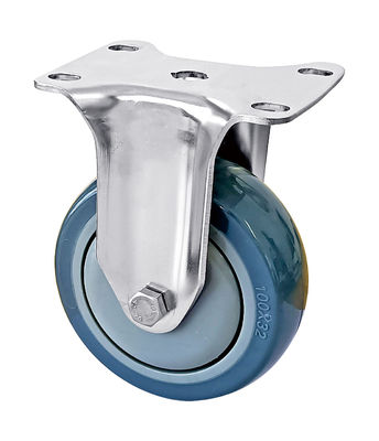 عجلات الفولاذ المقاوم للصدأ متوسطة الحمل قطرها 75mm 100mm 125mm