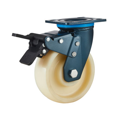 عجلات الدجين الثقيلة العجلات العجلات النيلونية 100mm-200mm مع طبقة مضادة للصدأ