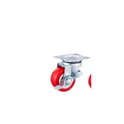 العجلات الحمراء 25mm -75mm كرسي المكتب العالمي عجلات العجلات