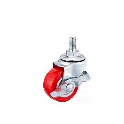 العجلات الحمراء 25mm -75mm كرسي المكتب العالمي عجلات العجلات